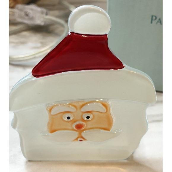 Partylite Christmas Votive Candle Holder Tea Light Set Santa & Snowman P9466 - Picture 2 of 5